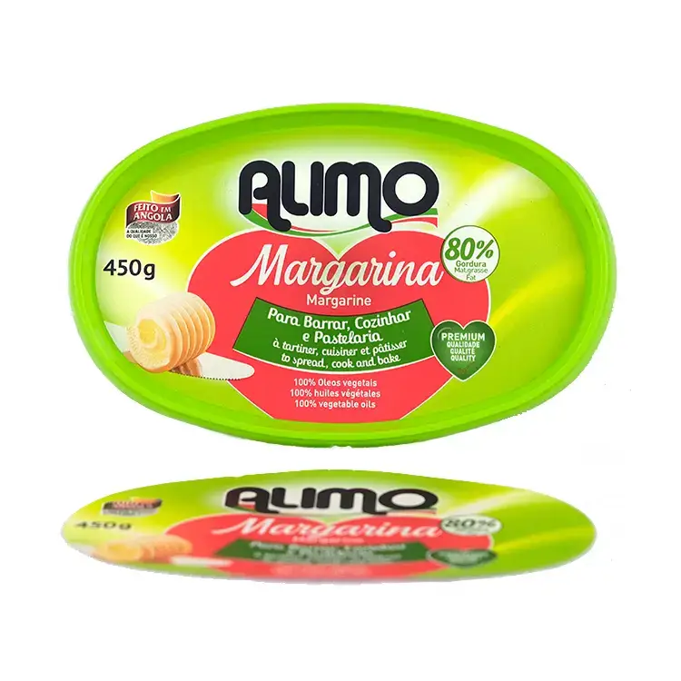 In mold labeling (IML) of orange peel effect